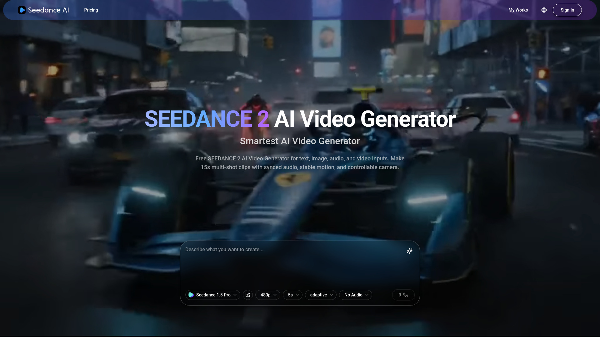 image of SEEDANCE 2 AI Video Generator