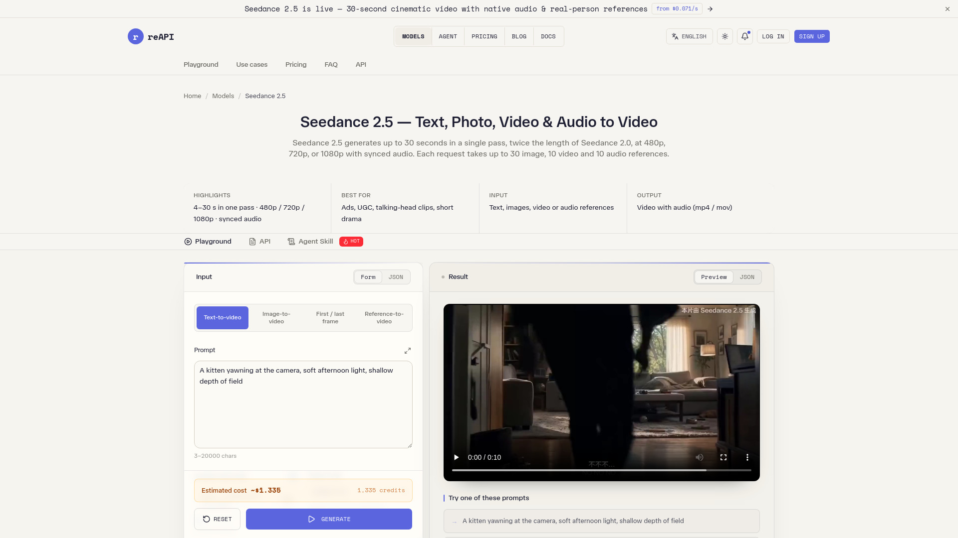 image of Seedance 2.5 — Text, Photo, Video & Audio to Video