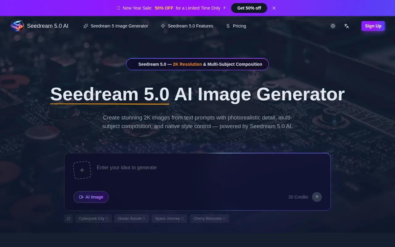 image of Seedream 5.0 AI | #1 AI Video Generator