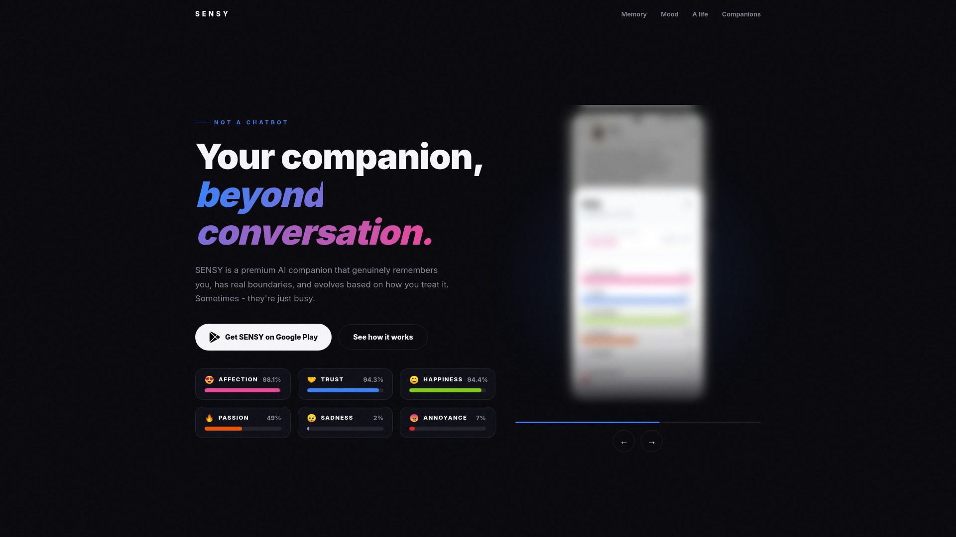 image of SENSY AI - Real AI Companion