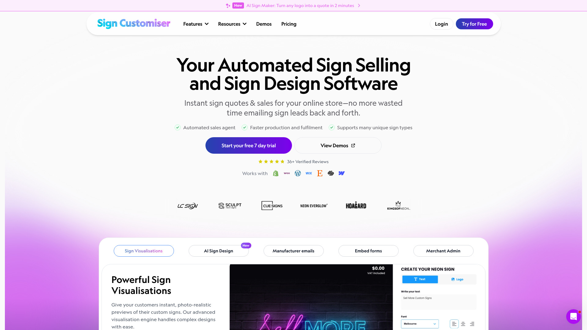 image of Sign Customiser