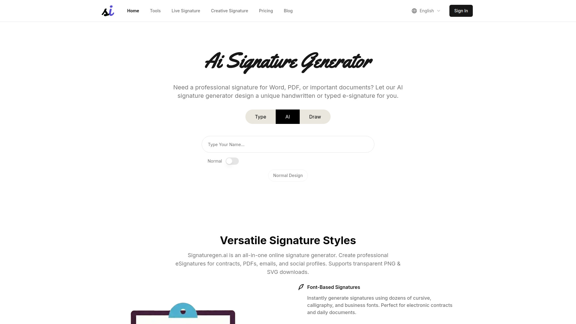 image of SignatureGen