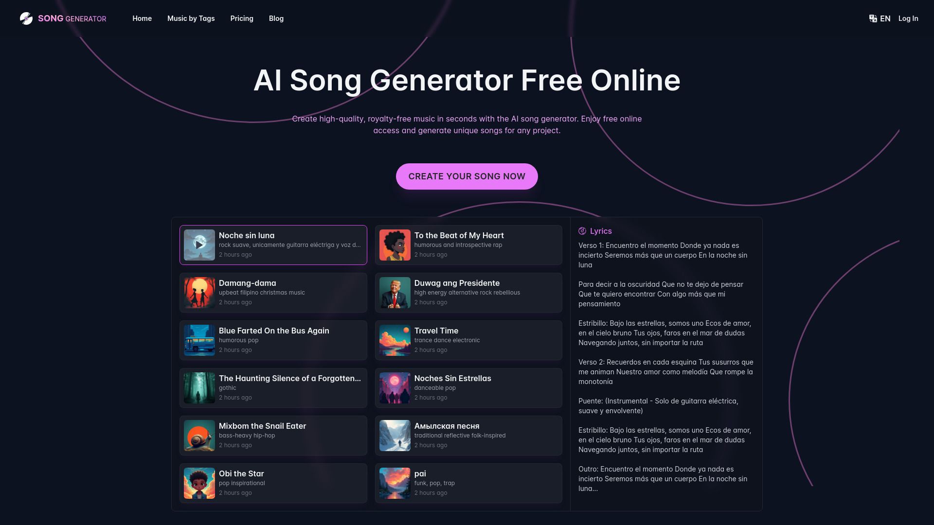 image of SongGenerator.io: Create Music for Free