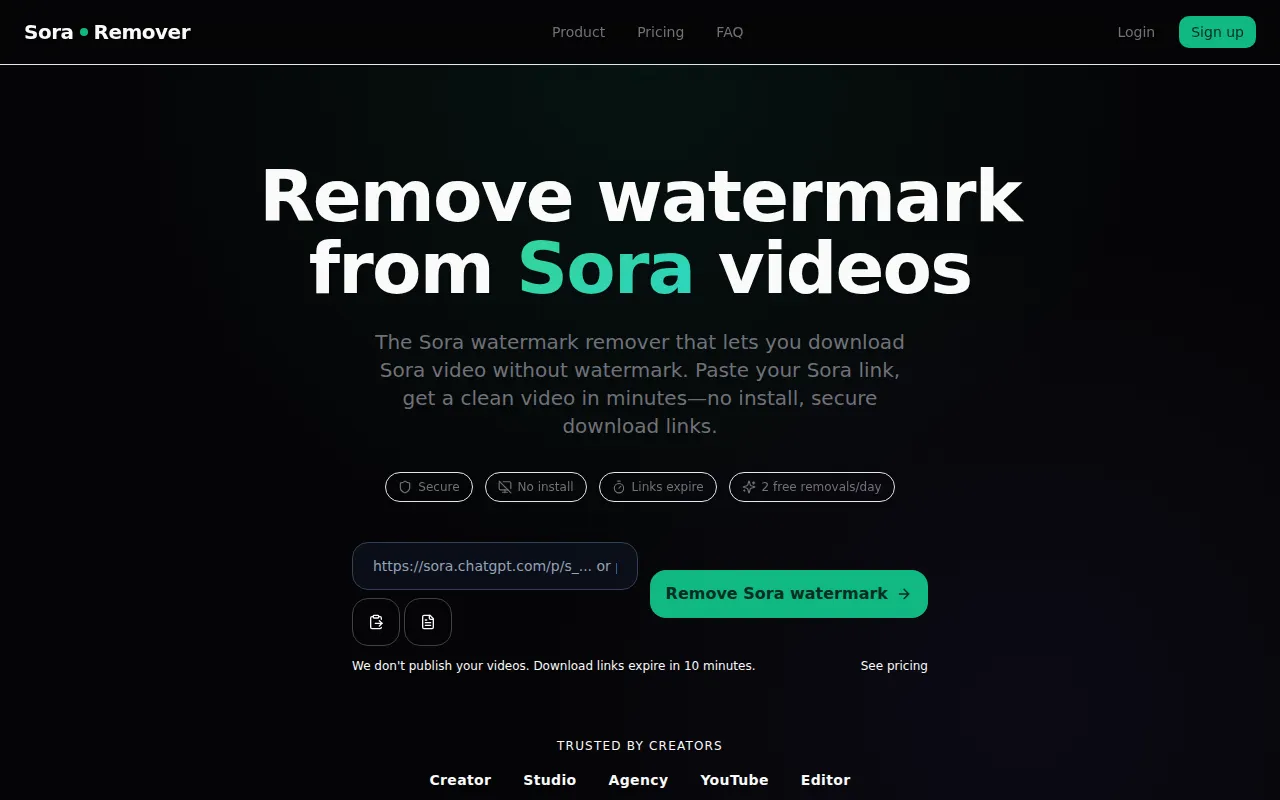 image of Sora 2 Watermark Remover