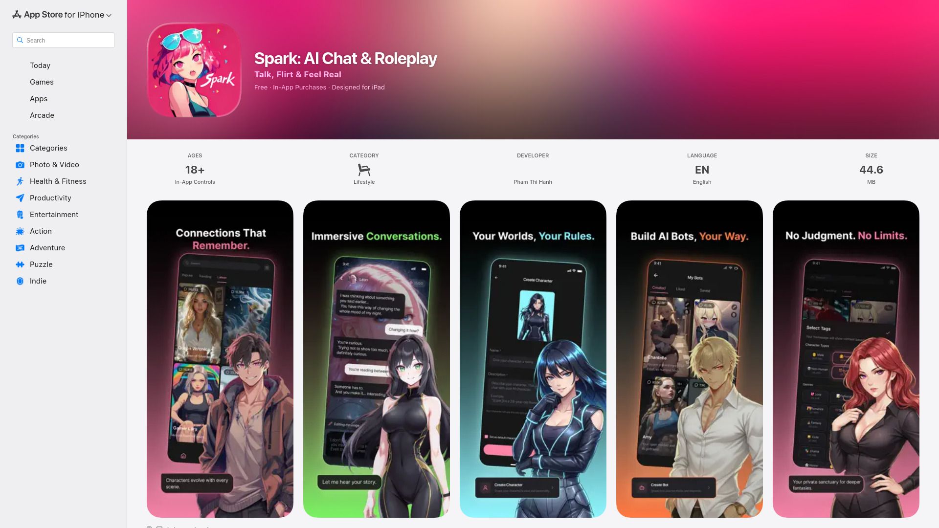 image of Spark AI: AI Chat & Roleplay App