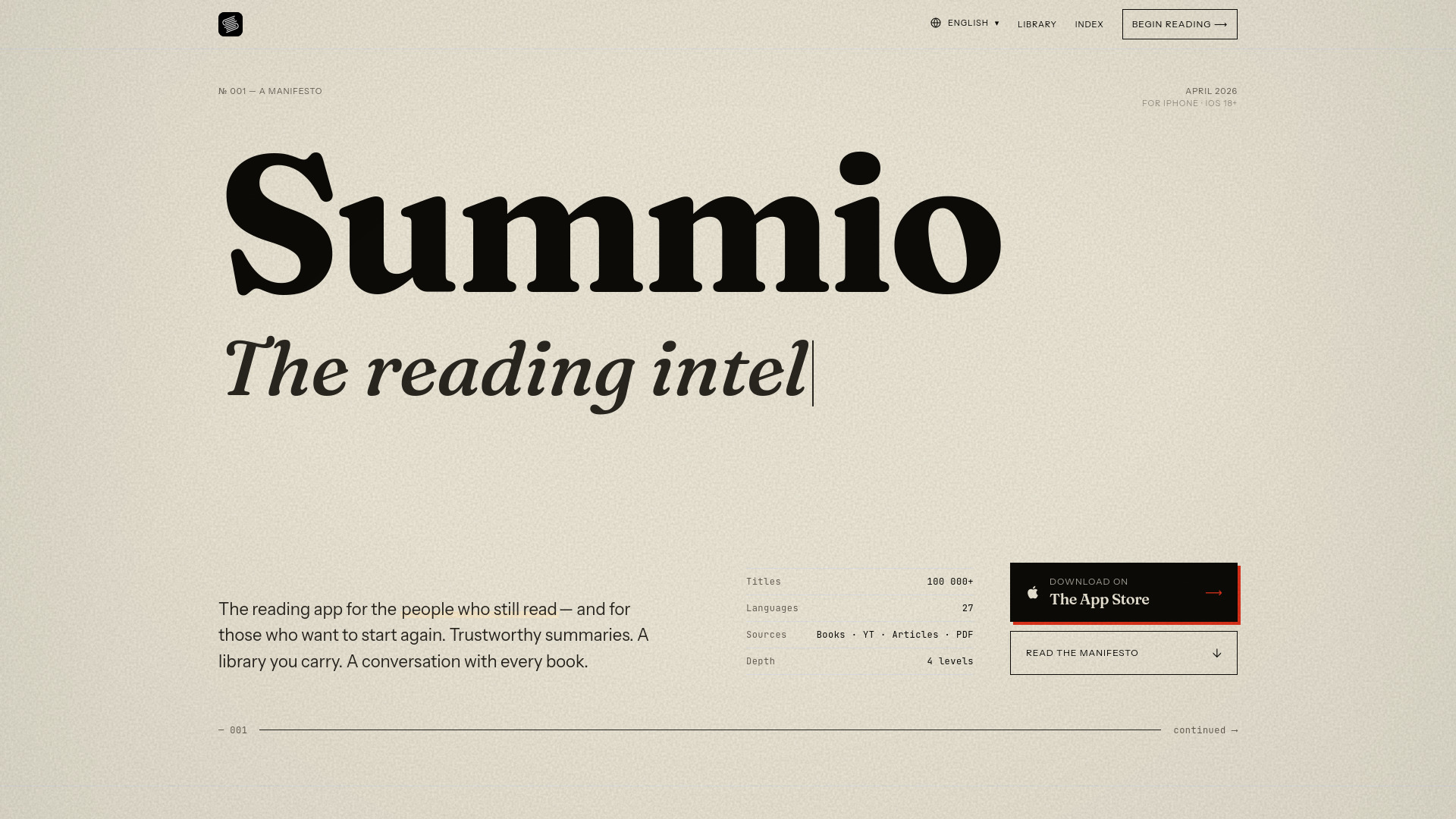 image for Summio - Read Less. Know More image for Summio - Read Less. Know More