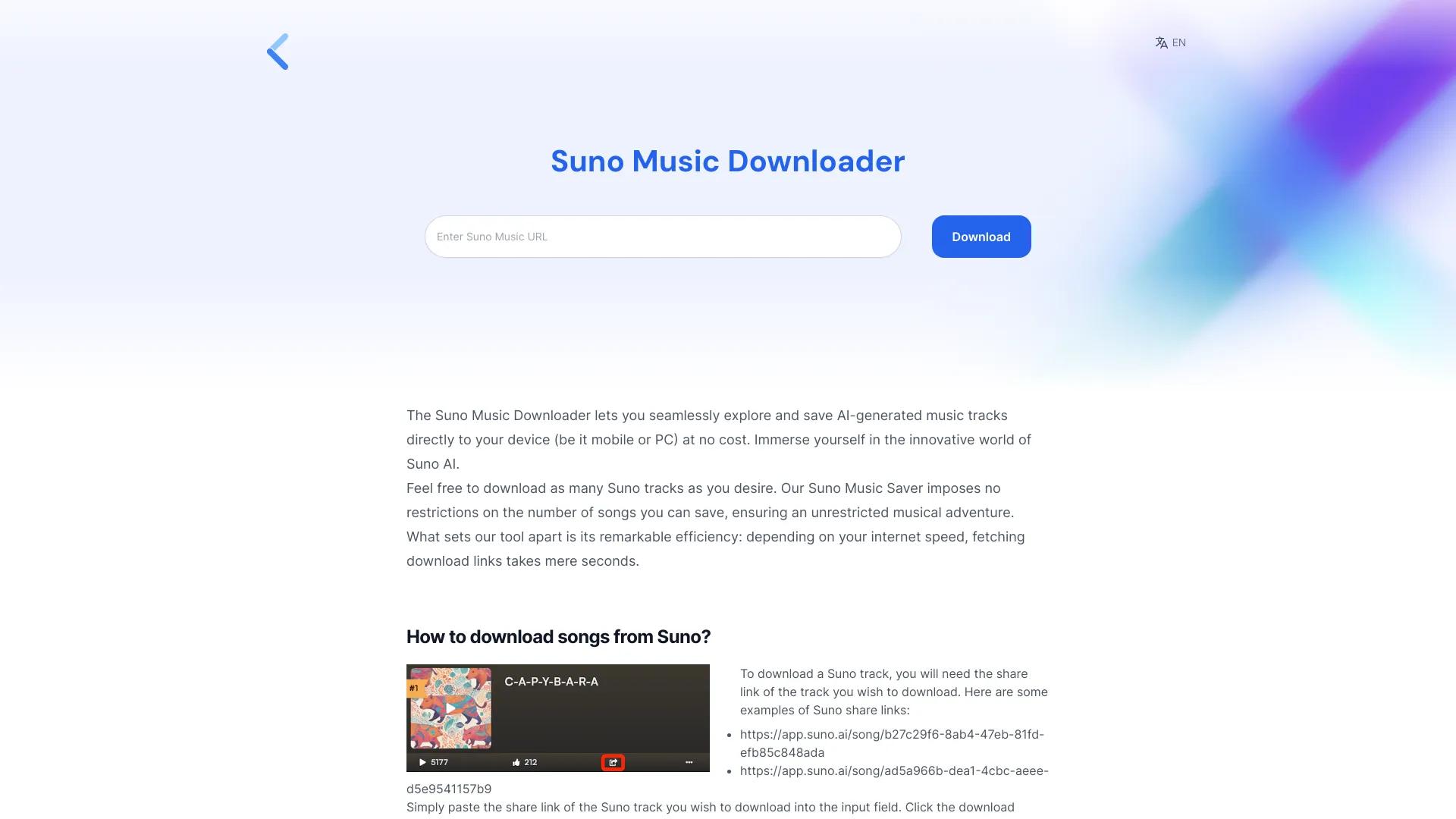 image of Suno Music Downloader