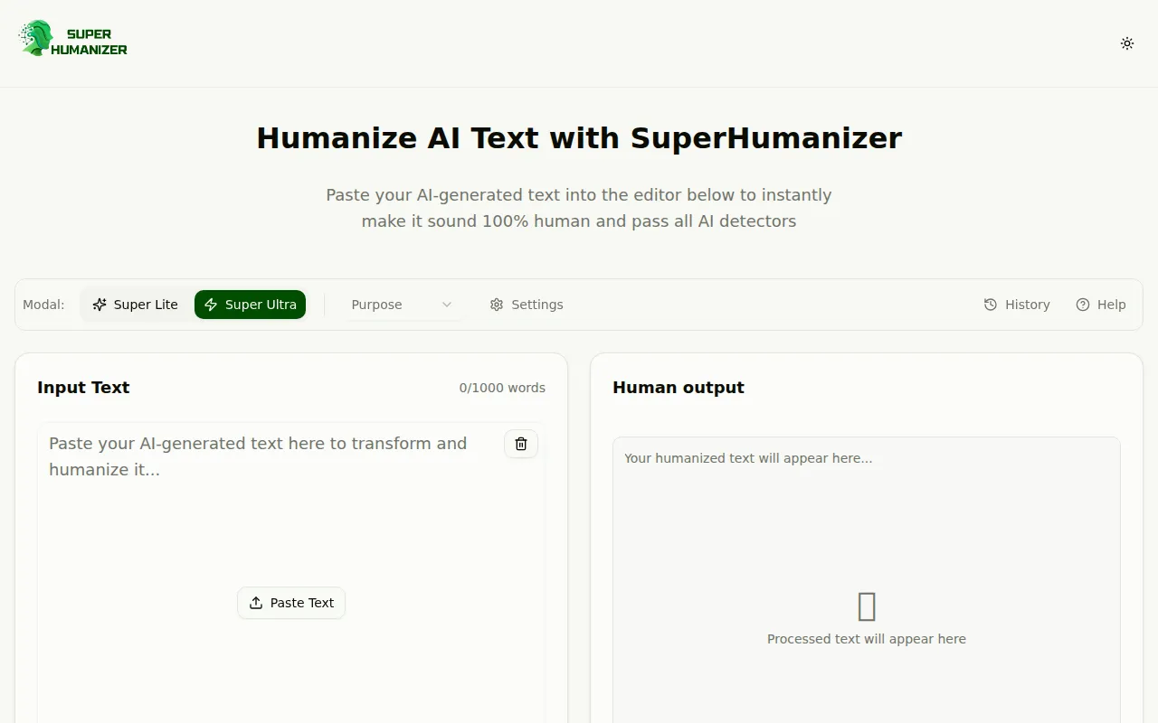 image of Super Humanizer AI