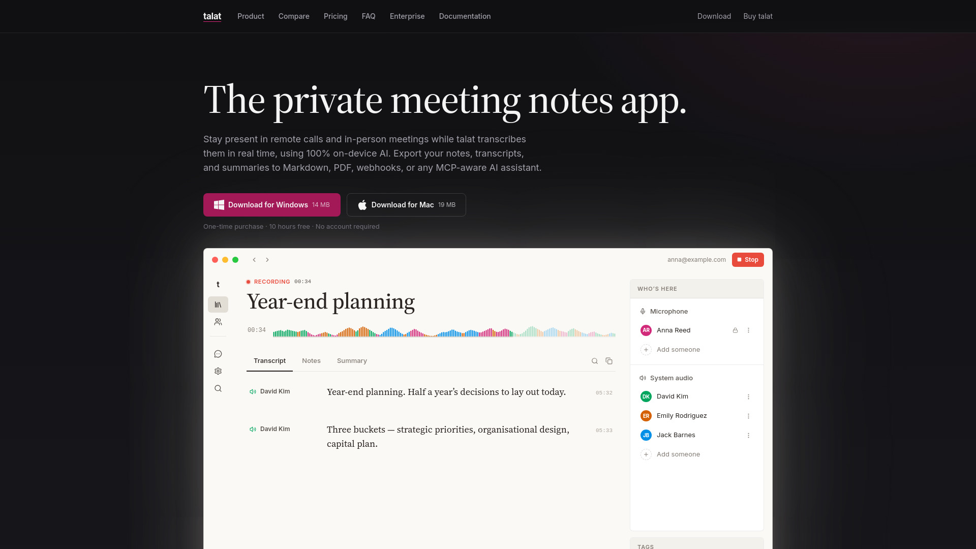 image for talat - the private meeting notes app image for talat - the private meeting notes app