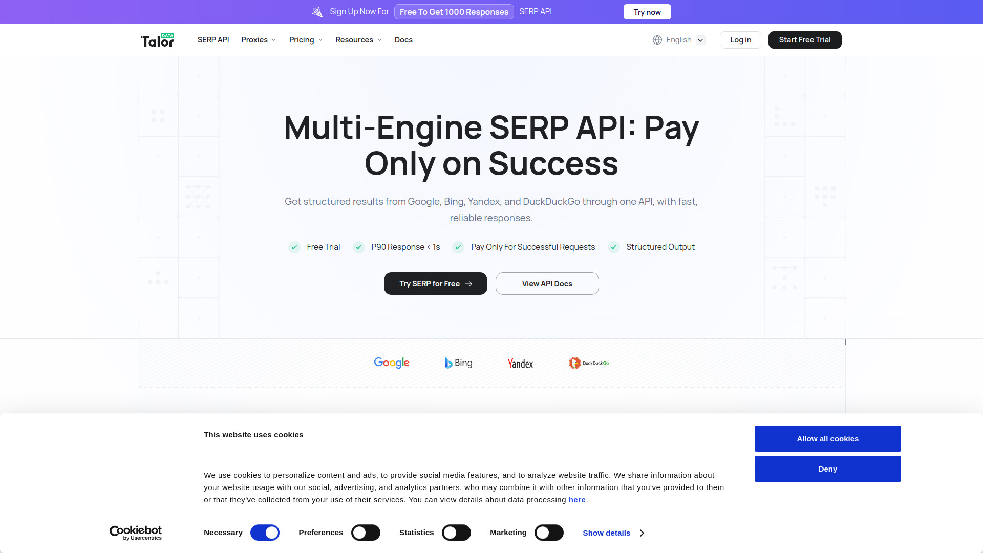 image of Talordata SERP API