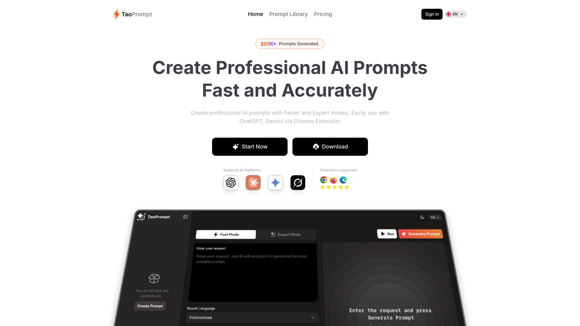 image of TaoPrompt.com