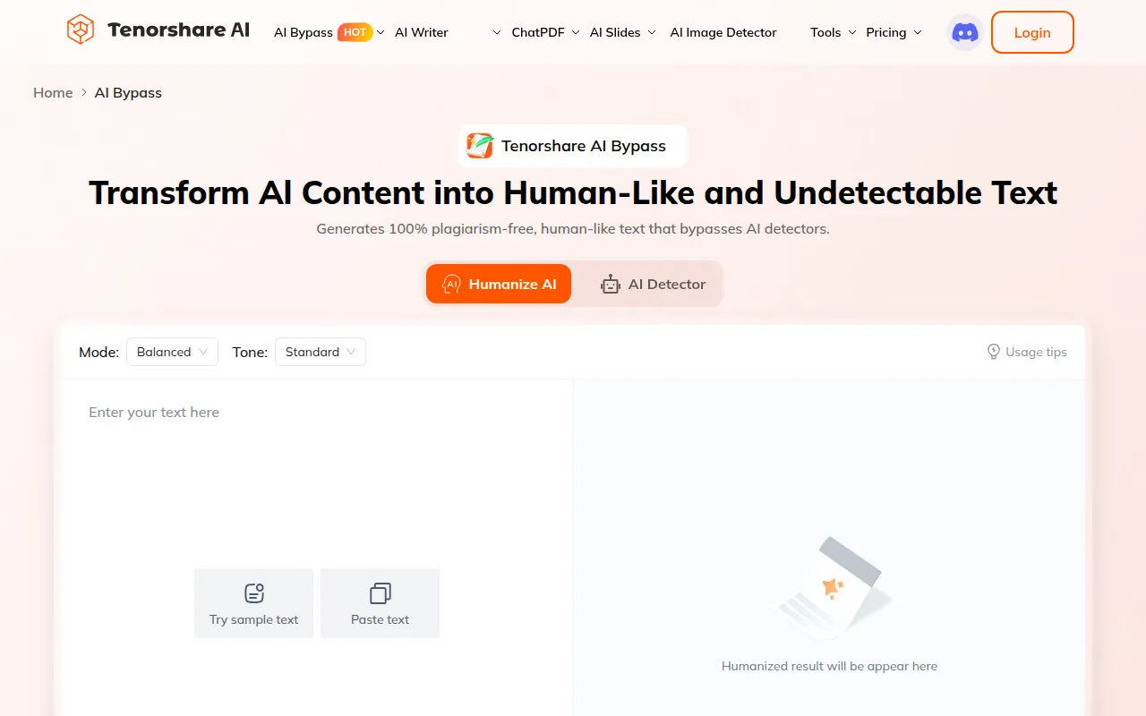 image of Tenorshare AI Bypass
