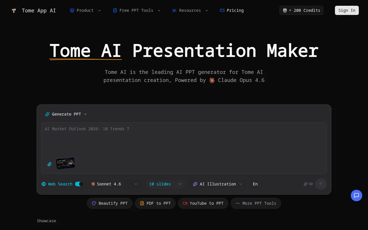 image of Tome AI PPT