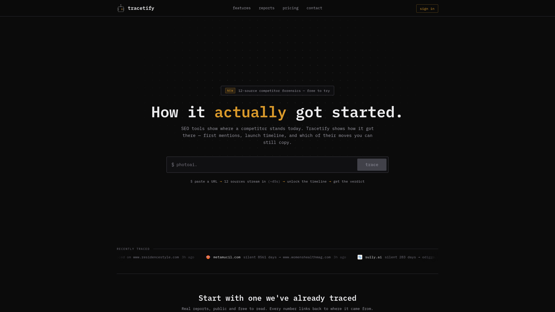 image of Tracetify