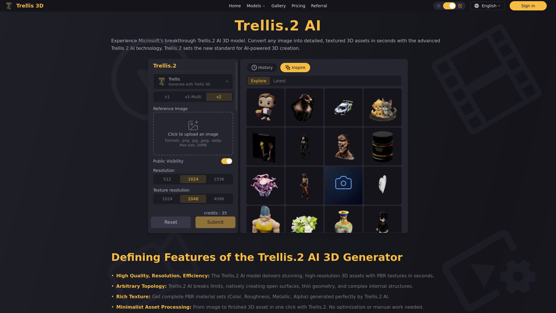 image of Trellis.2 AI 3D