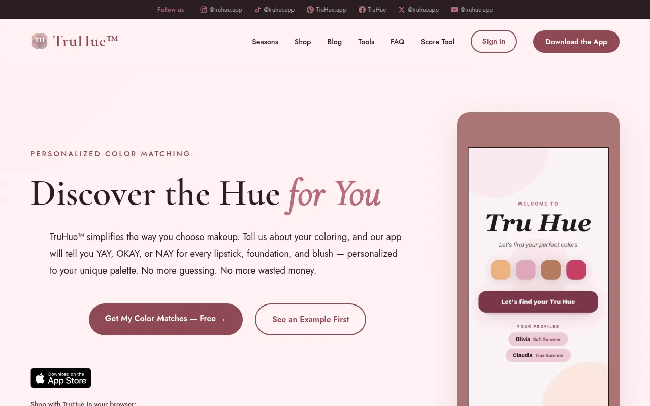 image of truhue app