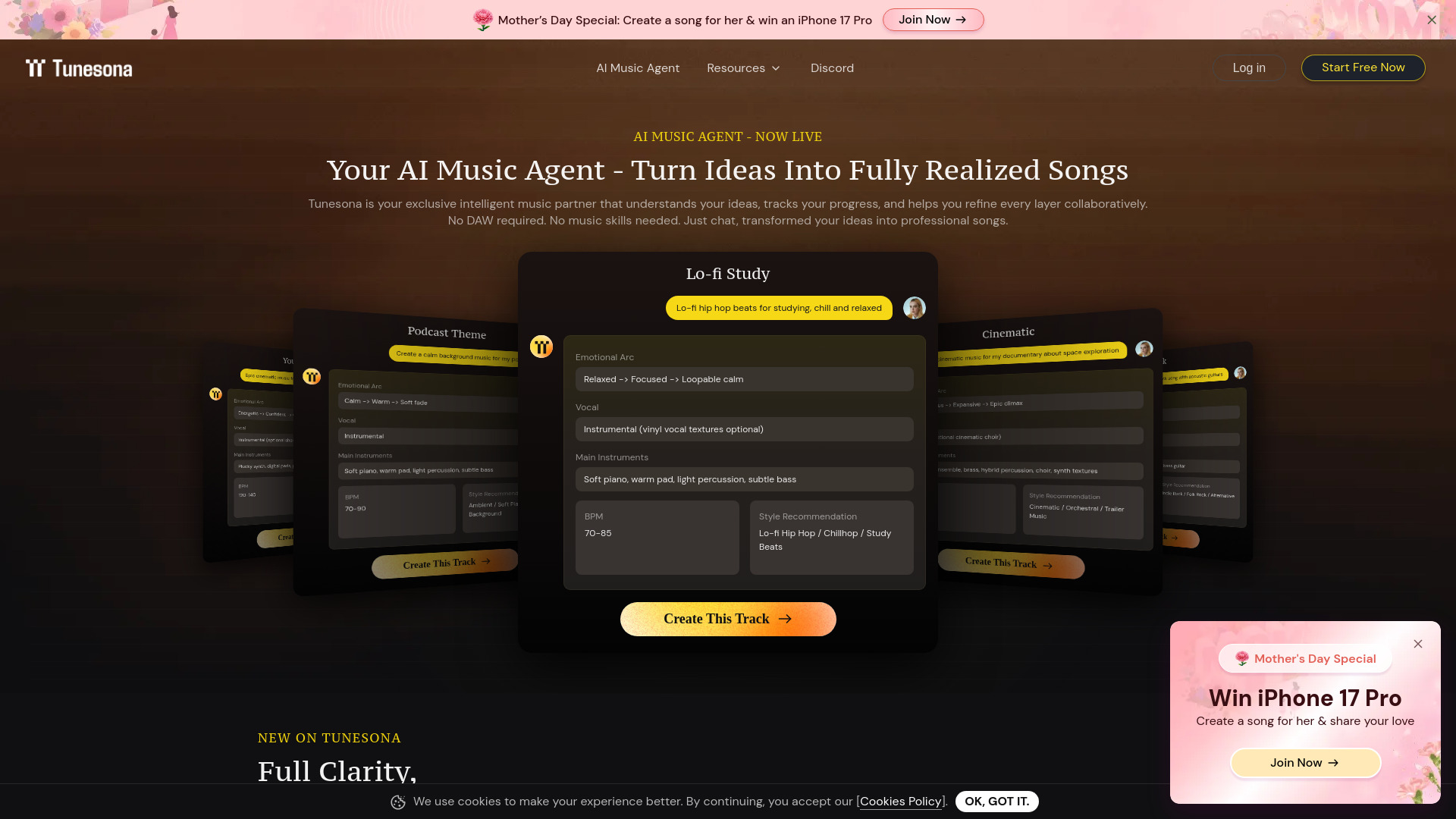 image of Tunesona AI Music Agent image of Tunesona AI Music Agent