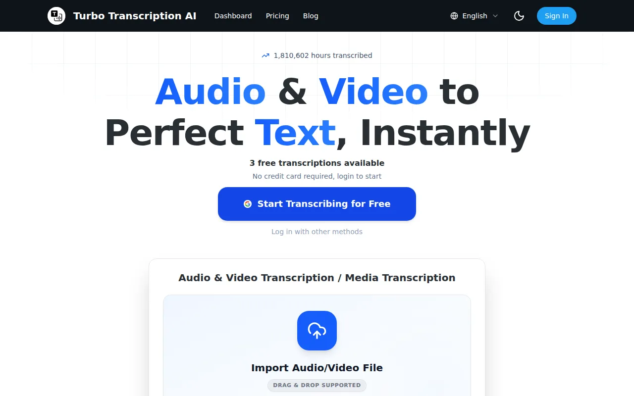 image of Turbo Transcription Al