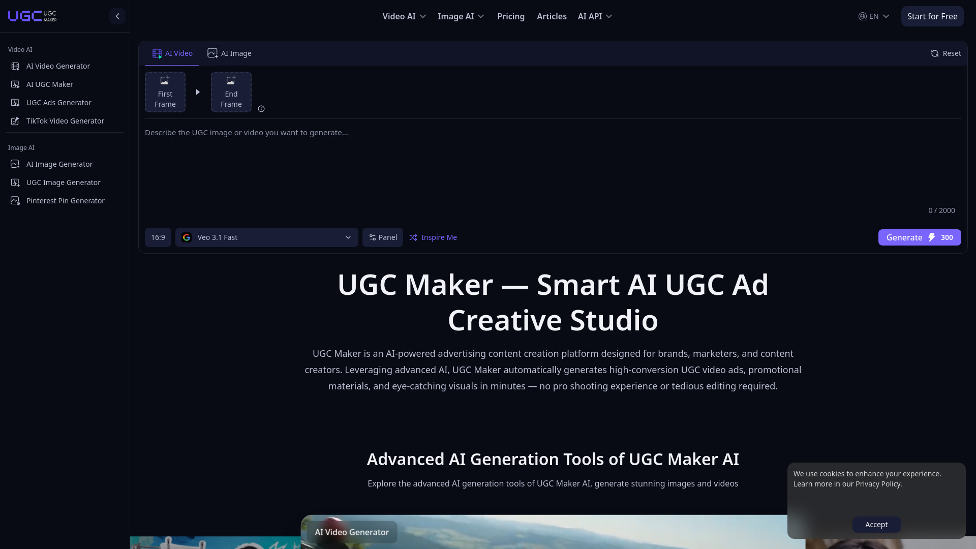 image of UGC Maker AI
