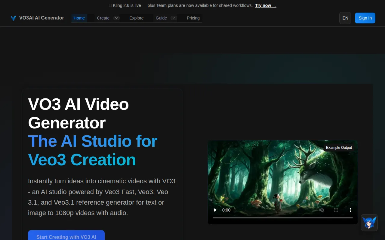 image of VEO3 AI VIDEO GENERATOR | VO3AI