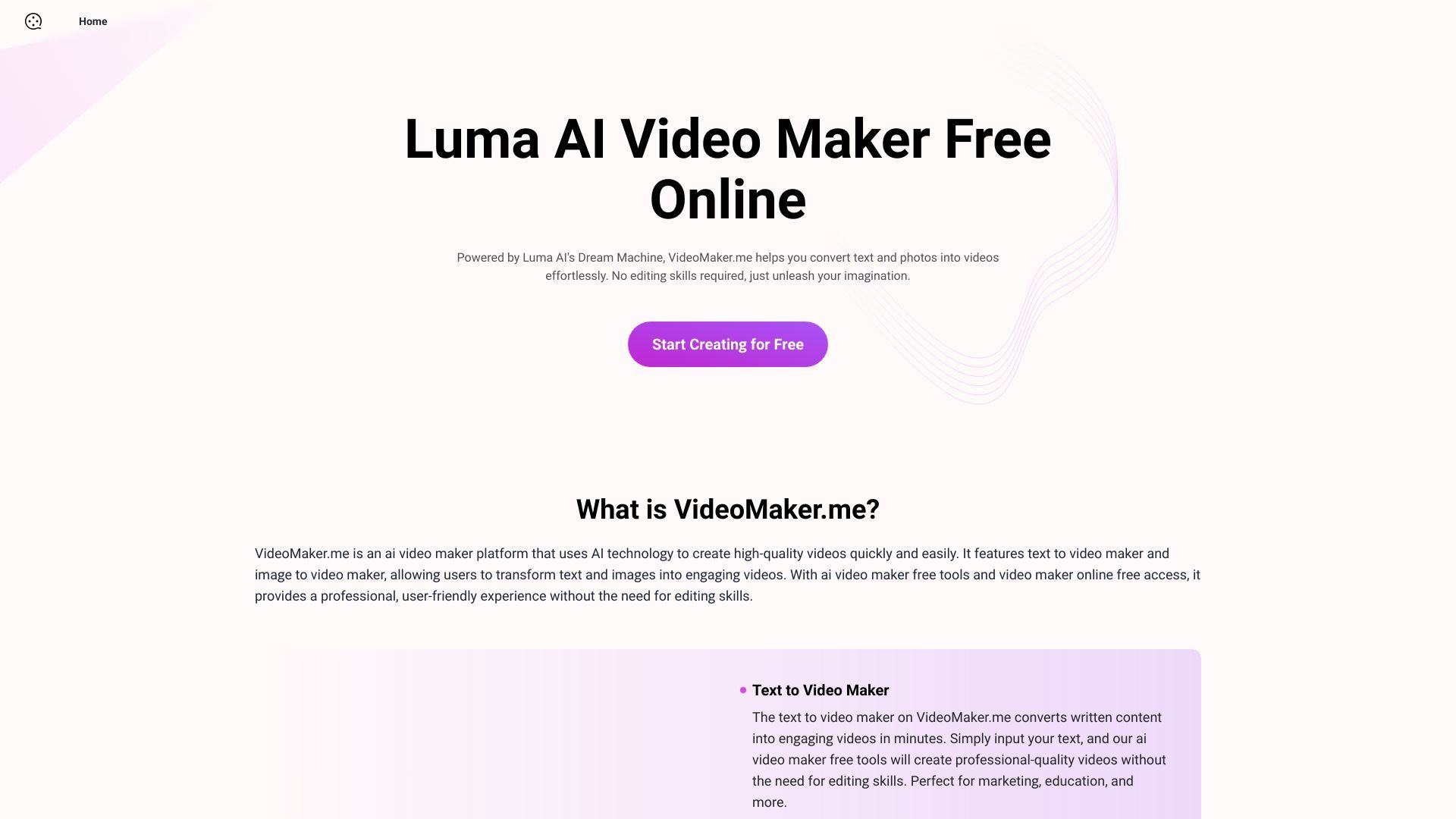 image of Video Maker Free Online Powered by Luma AI