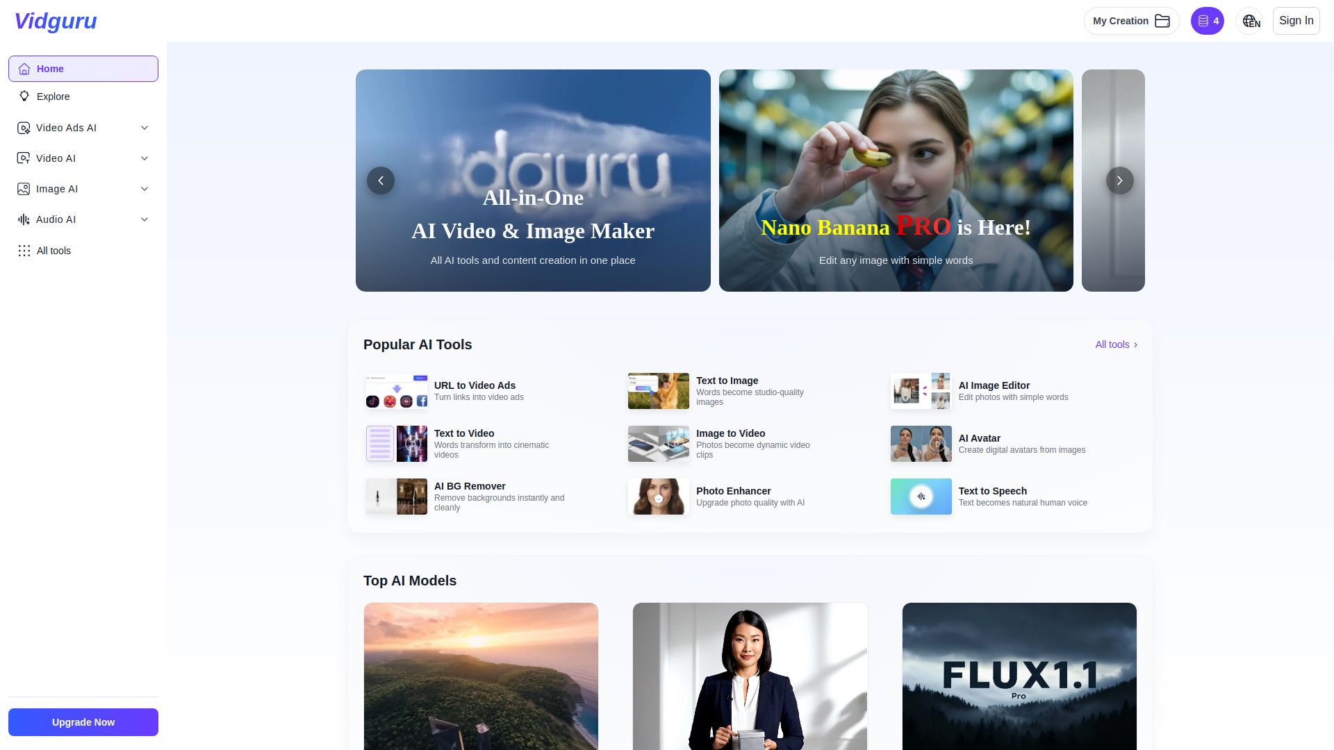 image of Vidguru - All-in-One AI Video & Image Maker image of Vidguru - All-in-One AI Video & Image Maker