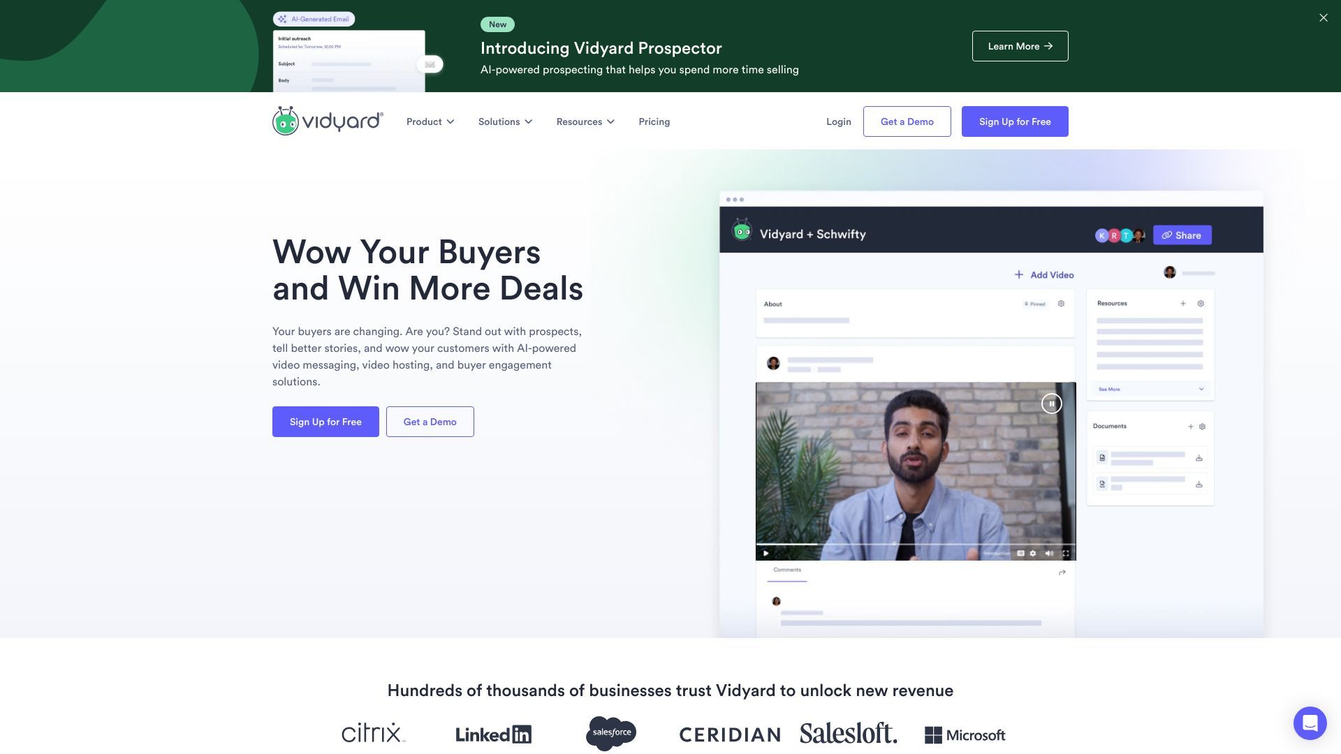 image of Vidyard - Video Tools for Virtual Sales and Marketing Teams