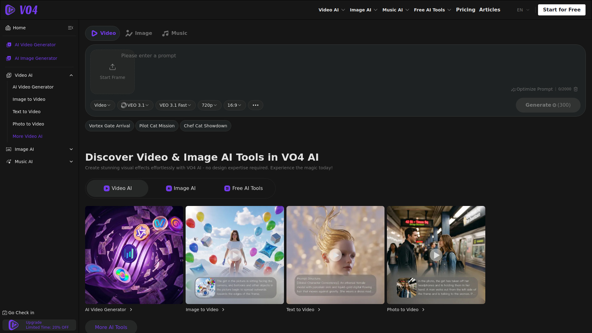 image of VO4 AI Video Generator