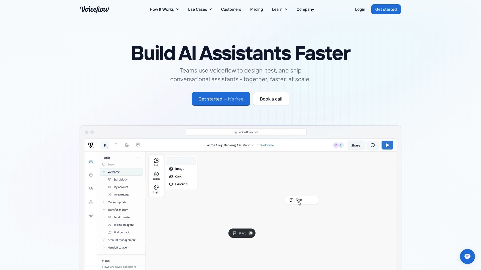 image of Voiceflow ai