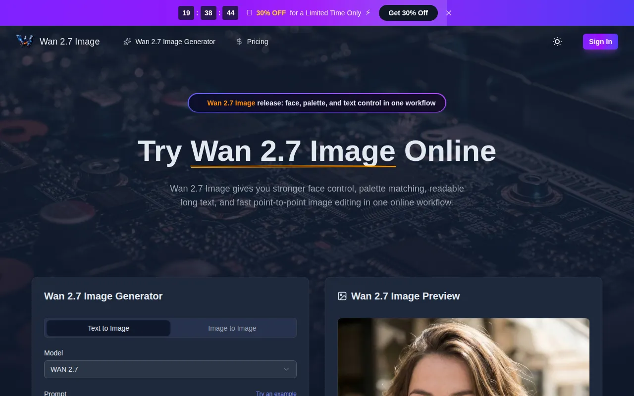 image of Wan 2.7 Image