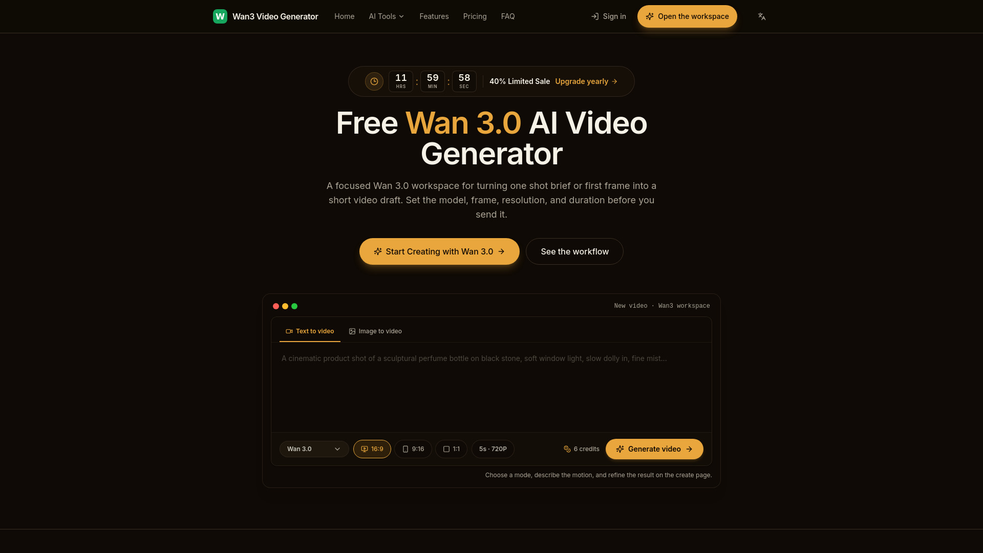 image of Wan3 Video Generator