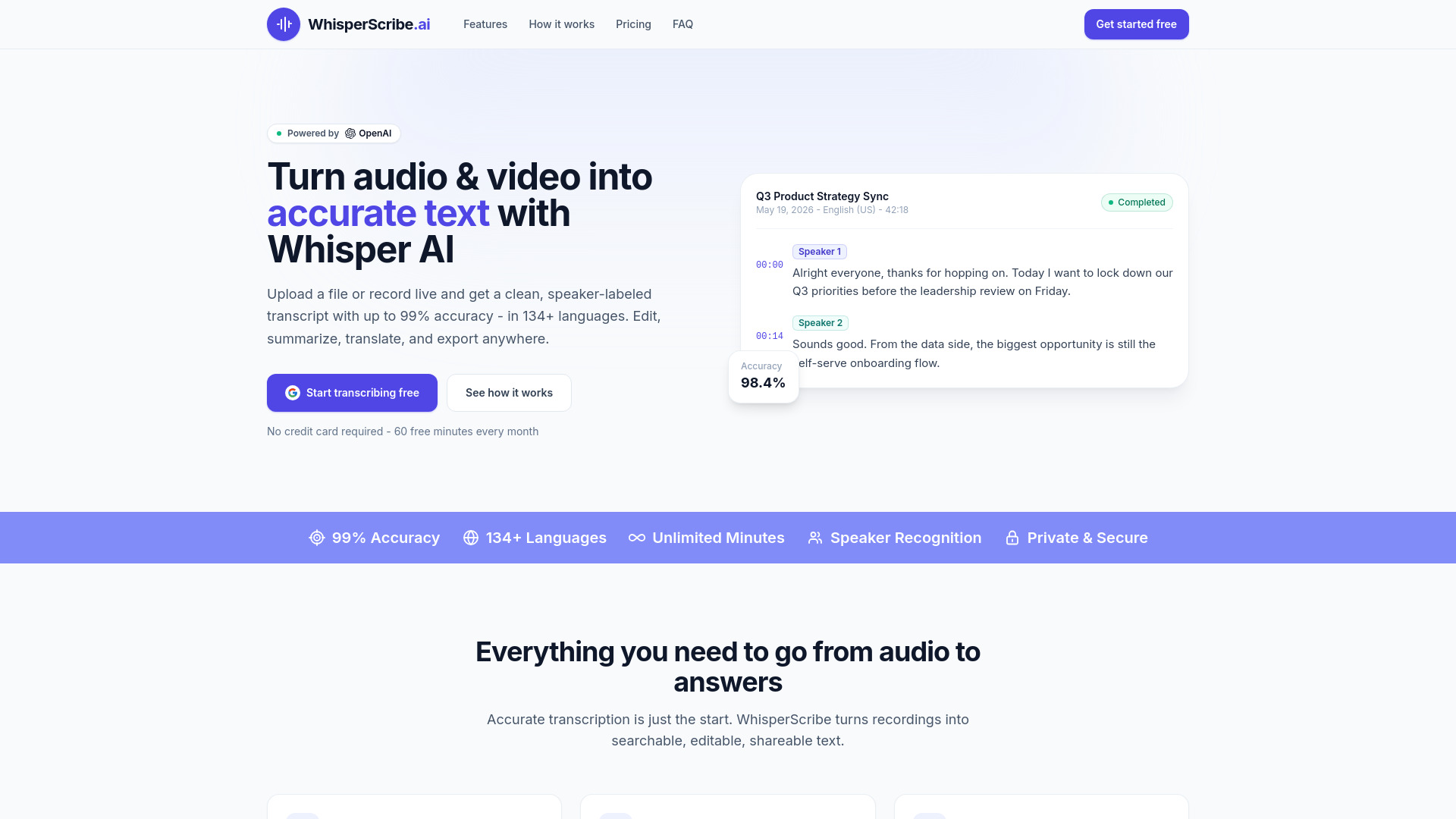 image of Whisper Scribe AI