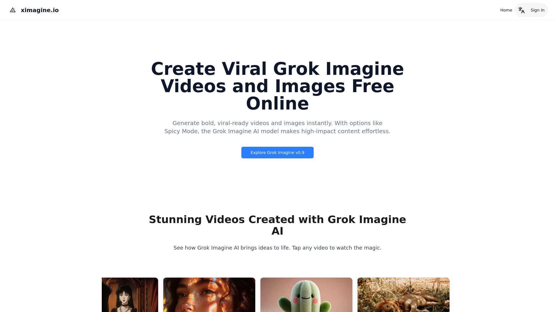 image of XImagine.io：Free Grok Imagine Video Generator