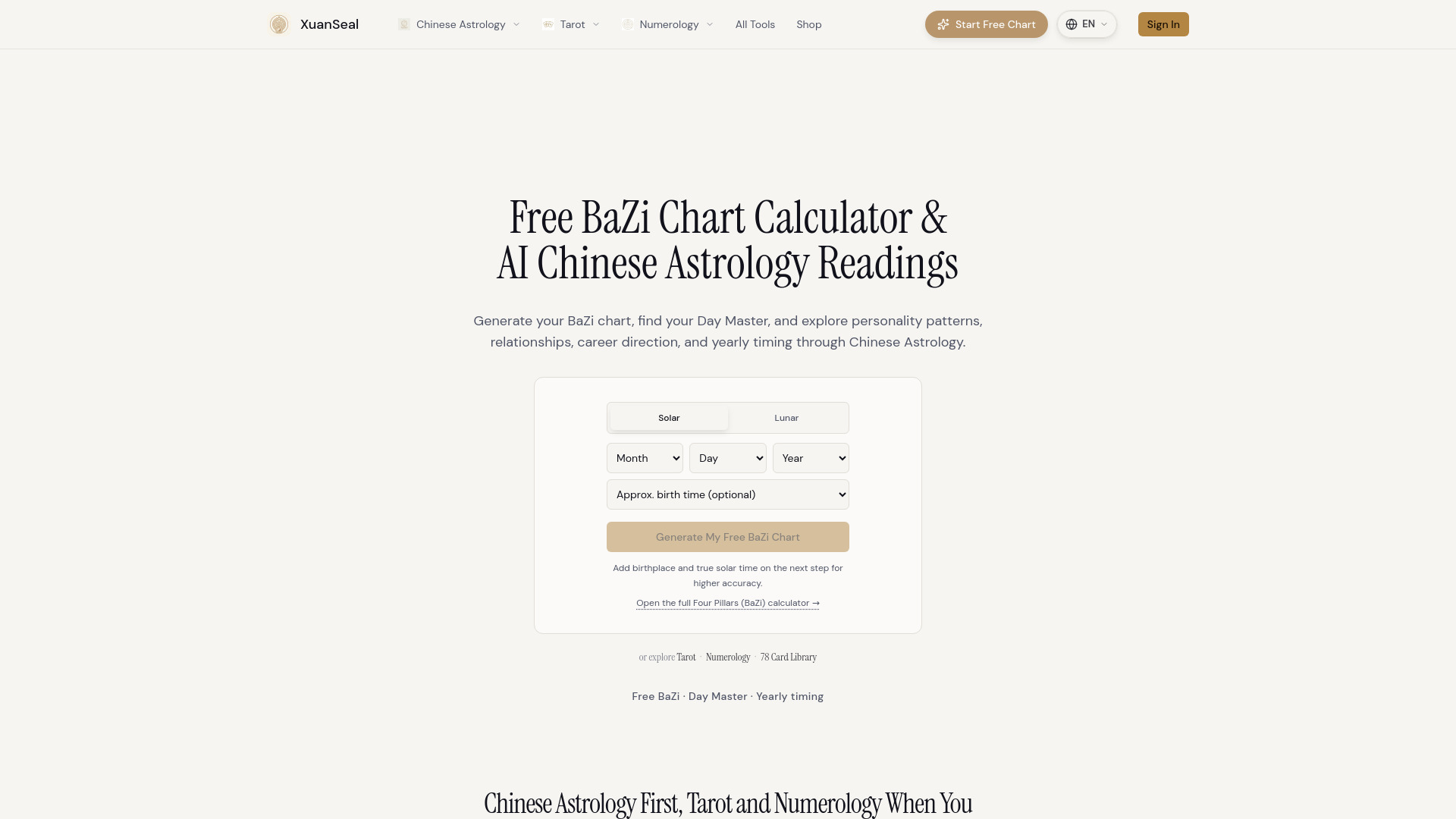 image of XuanSeal AI BaZi Reading