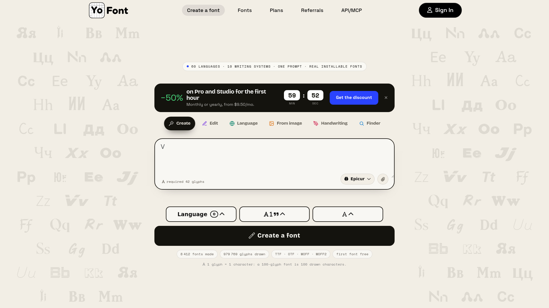 image of YoFont - AI Font Generator & Font Finder image of YoFont - AI Font Generator & Font Finder