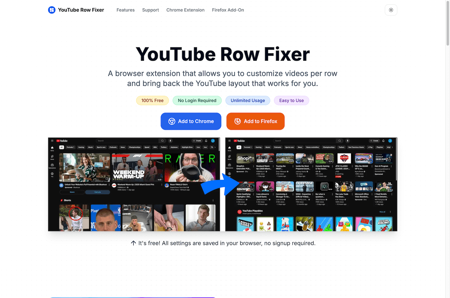 image of YouTube Row Fixer image of YouTube Row Fixer